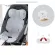 3D Bebenuvo - Original Cool Seat เบาะรองรถเข็น คาร์ซีท แบบบาง ลาย Comfy Bichon *รุ่นใหม่ ซับพอตได้ดี ระบายอากาศ ใช้ได้กับรถเข็นคาร์ซีททุกรุ่น