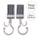 LUXURIOUS BUGGY HOOKS SILVER HICKORYที่แขวนของสำหรับรถเข็นสุดหรู