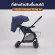 The foldable stroller is Ochibi, model 180 Hybrid, pushing in 2 directions.
