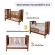 Idawin Baby Bed, Smart Full Dream 3 in 1 - Oak