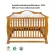 Idawin Baby Bed Model Grand Smart 3 in 1 has 2 colors, oak and white.