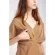 เสื้อให้นม Cesca Crop Top Brown White