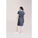 QueenCows ชุดให้นม Jolie Striped Dress Navy