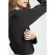 เสื้อให้นม Rozy Neck Long Sleeve Black