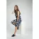 Teri Princed Wrap Dress Blue