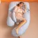 Stomach pillow, pregnancy pillow, adjustable-removable dust mites, manufactured in Thailand