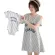 Set of breastfeeding, white mother and shoulder dress, ready to deliver