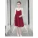 ชุดคลุมท้อง สีแดง พร้อมส่ง