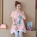 เสื้อคลุมท้อง ลายเด็กและน้องแมว พิมพ์ nice day