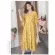 Yellow maternity clothes open to feed