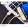 Hoco Car Charger 2in1 หัวชาร์จในรถ 2 USB + เพิ่มช่องจุดบุหรี่ 1 ช่อง รุ่นUC206 สีขาวทอง + HOCO X2 1M Nylon Knitted Charging Cable Micro USB สายชาร์จสำหรับ Samsung/Android สายถักยาว 1 เมตร สีทอง