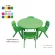 Promotion, round table set with 4 chairs, student tables, children's booking tables, activity tables, circle tables, plastic tables ready to deliver for kindergarten children.