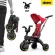 Doona Liki trike S1 รถเข็นและจักรยาน3ล้อ พับได้เล็กที่สุดนำขึ้นเครื่องบินได้ - สีแดง