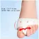 1, 1 silicone, adjust the toes Solfing the Silicone Hallux Valgus Toe Correction 1 pair of white