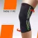 Knee support black knee support equipment/light green stripe