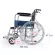 TAVEL, the patient cart model FIC-211H, chrome plated steel, PVC cushion, foldable, hand brakes and wheel brakes.