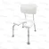 Abloom เก้าอี้อาบน้ำ อลูมิเนียม ปรับระดับได้ รุ่น เว้ากลาง Aluminum Shower Chair White 1 PC