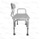 เก้าอี้นั่งอาบน้ำ รุ่นยาวพิเศษ มีพนักพิง อลูมิเนียม ปรับระดับขาได้ BATH BENCH Aluminum Bath Bench Shower Chair