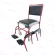 Steel chair, plated with a backrest with a soft seat