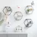 Hexagonal steel shelf, wall shelves, home decoration, Creative Wall style