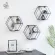 Hexagonal steel shelf, wall shelves, home decoration, Creative Wall style