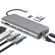USB-C Hub Adapter 4K HDMI 30Hz, Type-C Pass, Gigabit Ethernet, SD/Micro Card Reader, and 3 USB 3.0