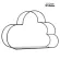 Cloud shelf - layers of the wall shelves, multi -purpose shelf, cute clouds, decorations, decoration rooms