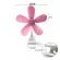 2023 The new model, Mini clip 5 small fans with 2 -color green pink.