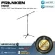 Franken MS101 By Millionhead, Franken MS101, Tripod Microphone Stand with Boom Arm