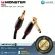 Monster Cable  Bass 21ft Angled to Straight Instrument Cable by Millionhead สายคุณภาพเยี่ยม ให้ค่าเสียงที่คงที่ชัดเจน