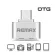 Remax OTG Adapter RA-OTG USB สีทอง