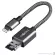 Energea Aluemo 16GB Lightning 17CM GREY BY Millionhead, 17 cm Lightning charging cable with Micro SD Card