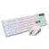 Vouni Keyboard and Wireless Mouse Model KMX50 Wired Keyboard Mouse Luminous Set E2759Y