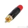 Rean RF2C-B-2 By Millionhead, RCA plug, golden golden touch, black tailgate