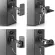 LD Systems Sat WMB 10 B by Millionhead Wall Hulled and Ceiling with 20 cm long safety steel cables