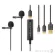 Saramonic  LavMicro + DC2M by Millionhead เป็นไมโครโฟนหนีบปกเสื้อสำหรับ 2 คน  พร้อมสายเคเบิลถึง 3 แบบ ios android pc
