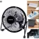 USB LILILENG-826 Fan, 8-inch table fan, portable fan, adjustable, 360 degrees, releasing strength, 2 levels of black