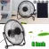 USB LILILENG-826 Fan, 8-inch table fan, portable fan, adjustable, 360 degrees, releasing strength, 2 levels of black