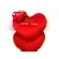 Red heart pillow, love you + Valentine's gift Romantic gift