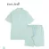 Feel Free, Japanese -style Salu Pajamas, minimal, short -sleeved shirt, polo piercing+100% cotton fabric shorts