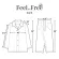 Feel Free ชุดนอนผ้าสาลู สไตล์ญี่ปุ่น  เสื้อแขนยาวมีปก+กางเกงขายาว