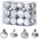 Ball ball decorated with Christmas tree 30 mm. 24 pieces