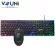 VOUNI keyboard set and wireless mouse V300 RGB Illuminated Mouse Wired Keyboard Sette2744Y