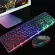 Vouni ชุดคีย์บอร์ดและเมาส์ไร้สาย รุ่น V300 RGB Illuminated Mouse Wired Keyboard SetE2744Y