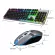 Vouni ชุดคีย์บอร์ดและเมาส์ไร้สาย รุ่น USB wired keyboard and mouse set E2915Y