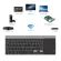 AVATTO Ultra-thin 2.4GHz Wireless Multimedia Mini Keyboard with Digtal Keypad, Mouse Touchpad for Windows,Android,iOS,PC Laptop
