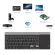 Avatto Ultra-Thin 2.4GHz Wireless Multimedia Mini Keyboard with Digtal Keypad, Mouse Touchpad for Windows, Android, iOS, PC Laptop