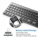 Avatto Ultra-Thin 2.4GHz Wireless Multimedia Mini Keyboard with Digtal Keypad, Mouse Touchpad for Windows, Android, iOS, PC Laptop