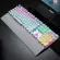 [100%authentic] [delivery from Thailand] aula F2088 White mechanical Gaming Keyboard LED Backlit. Keyboard played glow games with LED lights.