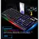 Metal keyboard set with USB cable, laptop telephone, computer, game keyboard + mouse set TH30930